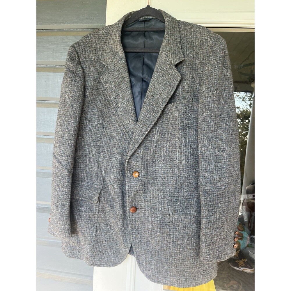 Pendleton Mens Blazer 44R Tweed Vintage Wool Made In USA Jacket Coat